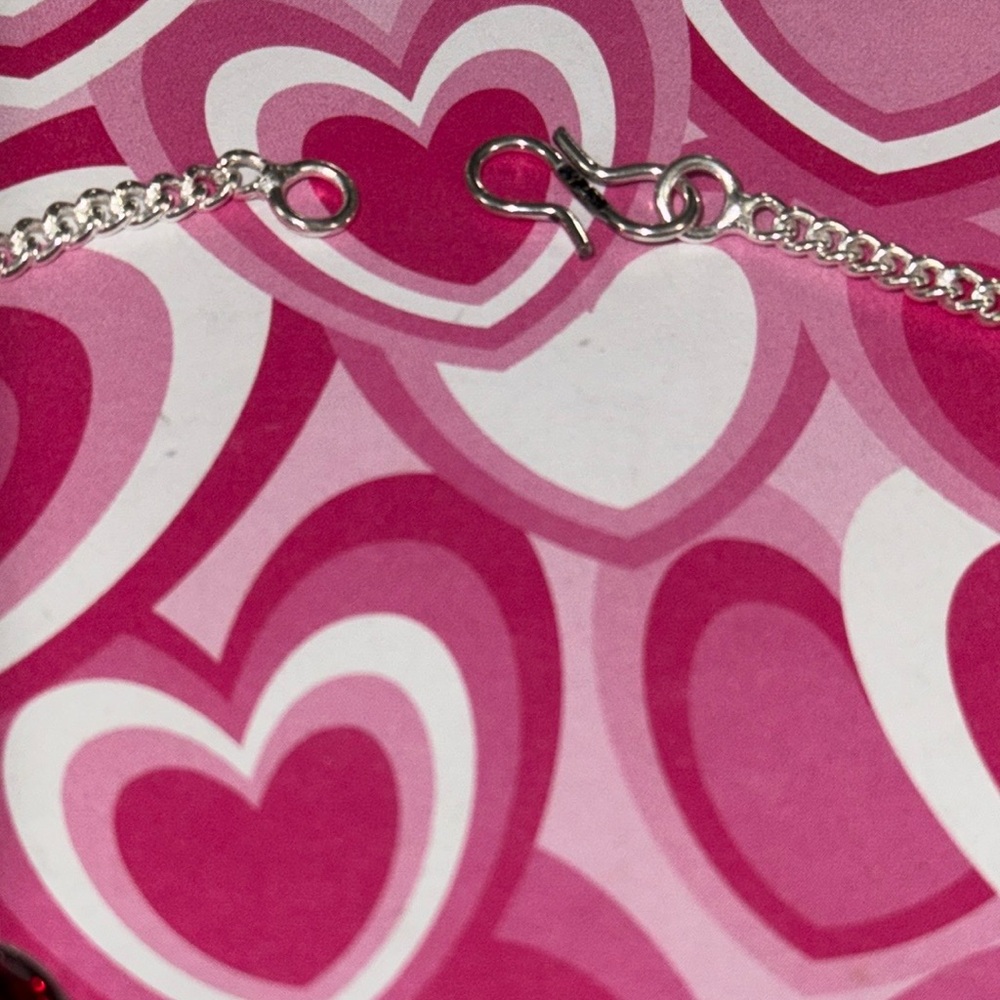 Ruby & Garnet Silver Necklace - image 6